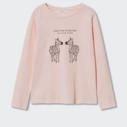 Mango Kids Girls Printed Sustainable Pure Cotton T-shirt-image-47