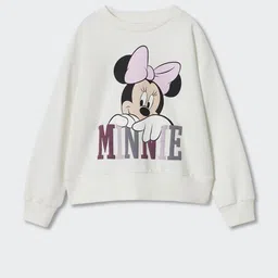 Mango Kids Girls Minnie Mouse Print Sustainble Sweatshirt-image-70
