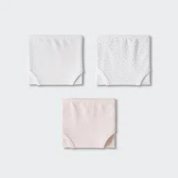 Mango Kids Girls Pack of 3 Sustainable Cotton Hipster Briefs- 37043255-picture-28