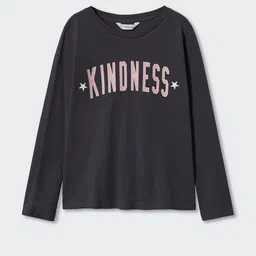Mango Kids Girls Printed Sustainable Pure Cotton T-shirt-image-15