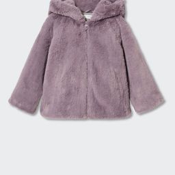 Mango Kids Girls Faux Fur Tailored Jacket-11
