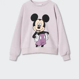 Mango Kids Girls Mickey Mouse Printed Sustainable Sweatshirt-image-56