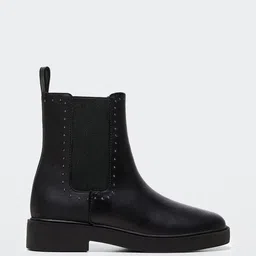 Mango Kids Girls Mid-Top Sustainable Chelsea Boots-image-4