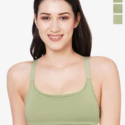 Inner Sense Pack of 3 Full Coverage Anti Odour Workout Bra With Anti Microbial-24