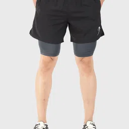 FUAARK Men Skinny Fit Antimicrobial Compression Sports Shorts-image-19