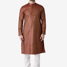 TABARD Men Red  Jacquard Printed Kurta with Churidar-picture-50