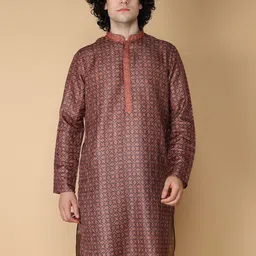 MAAHI FABS Ethnic Motifs Printed Regular Kurta With Churidar image 1