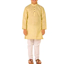 Pro-Ethic STYLE DEVELOPER Boys Pure Cotton Kurta With Churidar-image-75