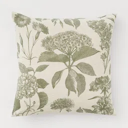 H&M Green Patterned Cushion Cover-20