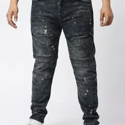 WAIMEA Men Plus Size Hollywood Skinny Fit Clean Look Light Fade Stretchable Jeans-18