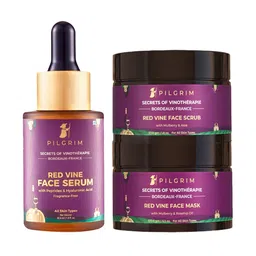 Pilgrim Gentle Exfoliation Kit with Hyaluronic Acid for Lightening & Brightening Skin(30ml + 50g + 100g)-36