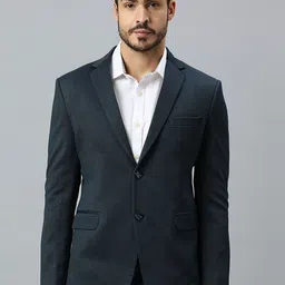 ESSAS club Men Self-Design Single Breasted Blazer-58