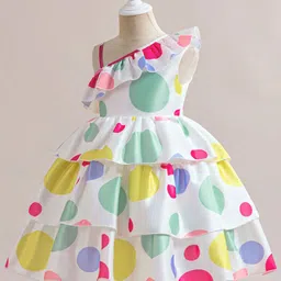 StyleCast x Revolte Girls Polka Dot Printed Fit and Flare Midi Dress-picture-26