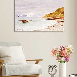 Art Street White & Brown La Pointe de la Hve Canvas Painting Wall Art-image-54