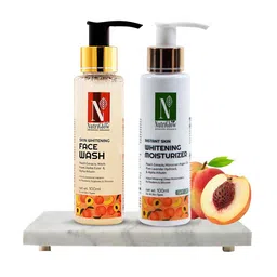 NutriGlow Advanced Organics Skin Whitening Face Wash and Moisturizer SPF 20-46