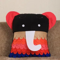 My Gift Booth Black & Red Frill Baby Elephant Cushion With Filler-picture-38