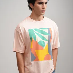 HIGHLANDER Men Printed Round Neck Drop Shoulder Oversized T-shirt-picture-18
