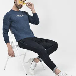 Crimsoune Club Checked Round Neck Pullover-picture-30