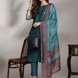 Anouk Women Printed Kurta with Trousers & Dupatta-54