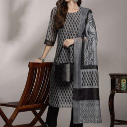 Anouk Women Printed Kurta with Trousers & Dupatta-16