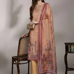 Anouk Women Floral Printed Regular Kurta with Trousers & Dupatta-11