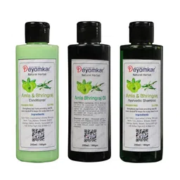 Deyomkar Green Amla-Bhringraj Hair Care Set 200Ml-45