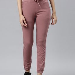 Go Colors Women Pink Solid Sports Jogger-picture-2