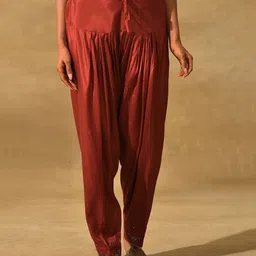 W The Folksong Collection Women Loose Fit Salwar-image-67