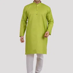 Maharaja Ethnic Motifs Foil Printed Band Collar Straight Kurta with Pyjamas-picture-13