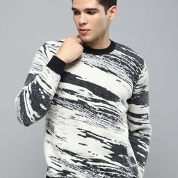 Cloak & Decker Men Printed Woollen Long Sleeves Pullover-image-84
