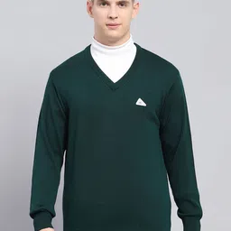Monte Carlo Men V-Neck Full Sleeve Woollen Pullover Sweaters-picture-50