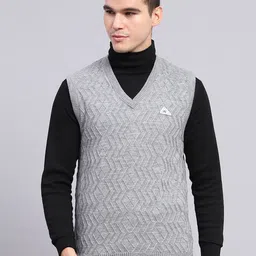 Monte Carlo Men Self Design Woollen Pullover-image-47