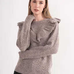 B.Copenhagen Women Ruffled Pullover-image-14