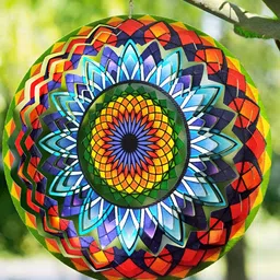 THE ARTMENT Blue & Yellow Celestial Harmony Wind Spinner-image-28