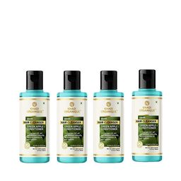 Khadi Organique Set Of 4 Green Apple Shampoo Control Hair Fall 840 ml-4