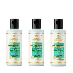 Khadi Organique Set Of 3 Green Tea Aloevera Conditioner For Hair Fall 630ml-30