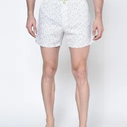 SI2 SLIP IN 2 Men White Printed White Boxers BOXER101-501-111-86