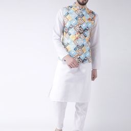 Hangup Men Pure Cotton Kurta with Pyjama-picture-45