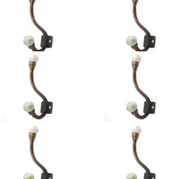IndianShelf Green & Brown 6 Pieces Ceramic Star Hooks-image-58