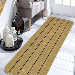 Saral Home Beige & Brown Striped Anti Skid Floor Runner-51