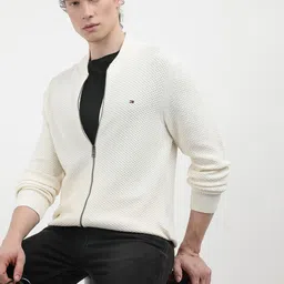 Tommy Hilfiger Men Solid Mock Collar Pullover-image-12