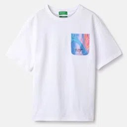 United Colors of Benetton Boys Graphic Printed Round Neck Pure Cotton T-shirt-image-43