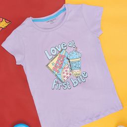 Pantaloons Junior Girls Typography Printed Casual Cotton T-shirt-image-35