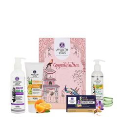 AYOUTHVEDA Set Of 4 Congratulations Bath & Body Gift Set-55