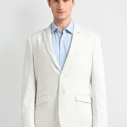 Arrow Heathered Zero Calorie Slim Fit Single-Breasted Blazer-picture-33