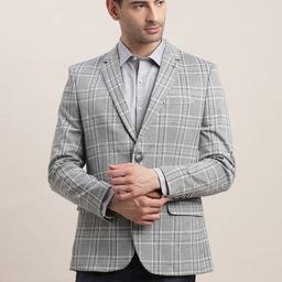 Turtle Checked Single-Breasted Blazer-picture-43