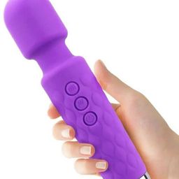 Hill Islands Soft Silicone Waterproof Wand Massager - Purple-image-3