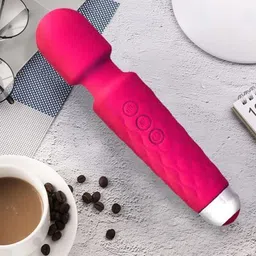 Hill Islands Soft Silicone Waterproof Wand Massager - Pink-53