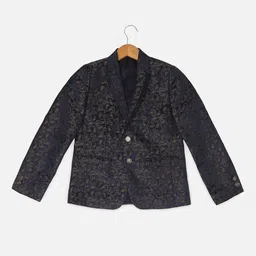 Allen Solly Junior Boys Printed Single-Breasted Party Blazer-16