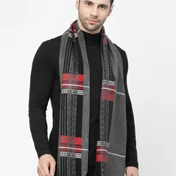 Calvadoss Men Checkered Acrylic Muffler-image-22